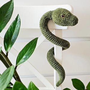 CROCHET PATTERN Snake 68/31 cm / Amigurumi tutorial PDF file