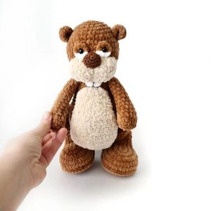 CROCHET PATTERN Beaver 26 cm / Amigurumi tutorial PDF file