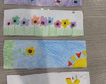 Hand-drawn pictures on your custom bookmark