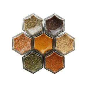 GRILLING SPICES 7 Organic Seasonings, BBQ Rubs in Magnetic Jars Unique Gift Idea for Outdoor Cooking Gneiss Spice image 2