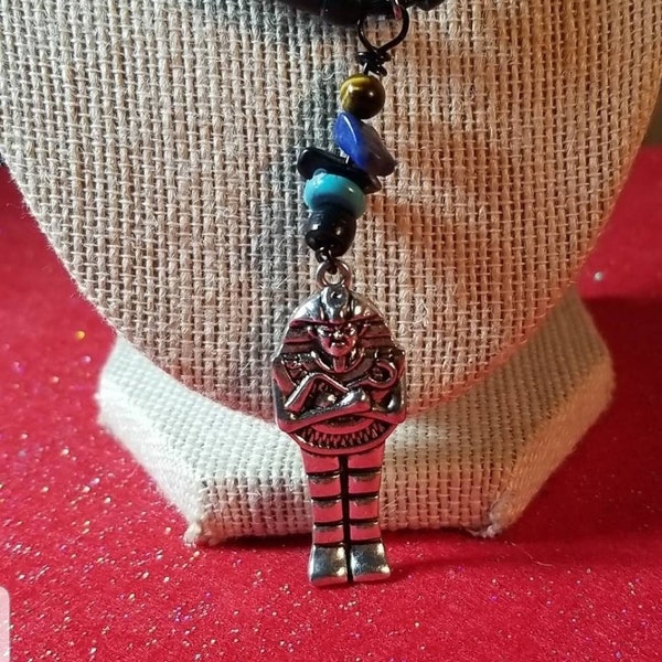 Men or women Mummy necklace, Egyptian Mummy necklace, gift for her, gift for him -Men  or women Mummy /necklace,  gift for her, gift for her