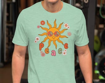 Hippie-style Peace Unisex t-shirt