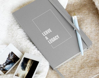 Leave A Legacy Journal | Mid Century Modern Lined Notebook, Retro Art Writing (5.5" x 8.5")