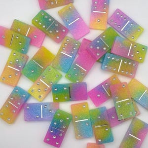 Handmade Resin Dominoes Set