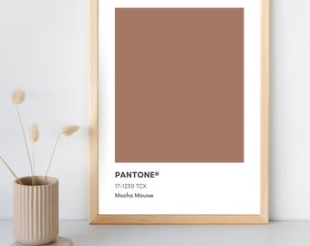 Mocha Mousse Pantone Poster: Color of The Year 2025 (Digital Download)