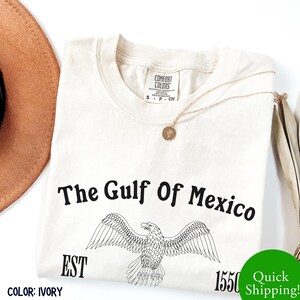 Golf von Mexiko Vintage Strand Urlaub T-Shirt für Küsten Reisende Unisex Golfküste Karte T-Shirt Perfekt Mexiko Sommer Gruppenreise 2025 Geschenk USA