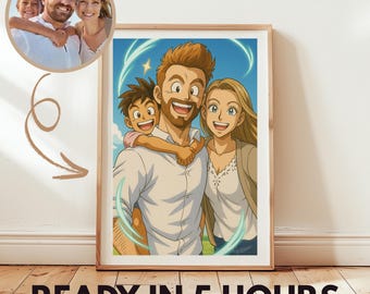 Custom Dragon Ball Wedding Portrait: Anime Style Digital Art (4K PNG File