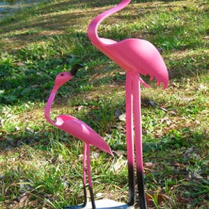 Flamingo Mother & Baby - PVC 23" tall