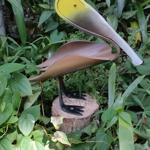 Pelican Bird in Brown  - PVC