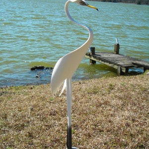 Egret PVC Bird  - 23" Tall