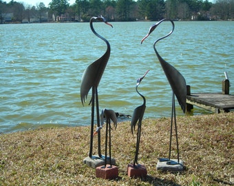 Blue Heron Family of 4 - PVC
