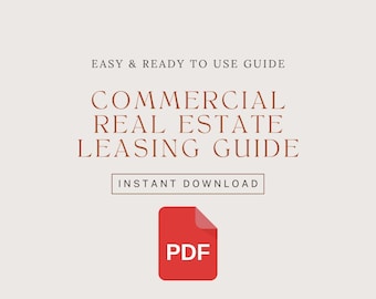 Commercial Real Estate Leasing Guide, Industrial Retail Office Rent Appraisal Realtor Broker Real Estate Guide Presentation Property Leasing
