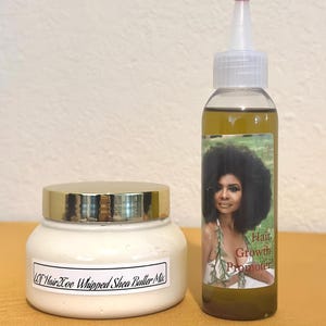 LOF Glow & Grow 4oz Hair Growth Promoter and LOF Hair2Toe Whipped Shea Butter Mix