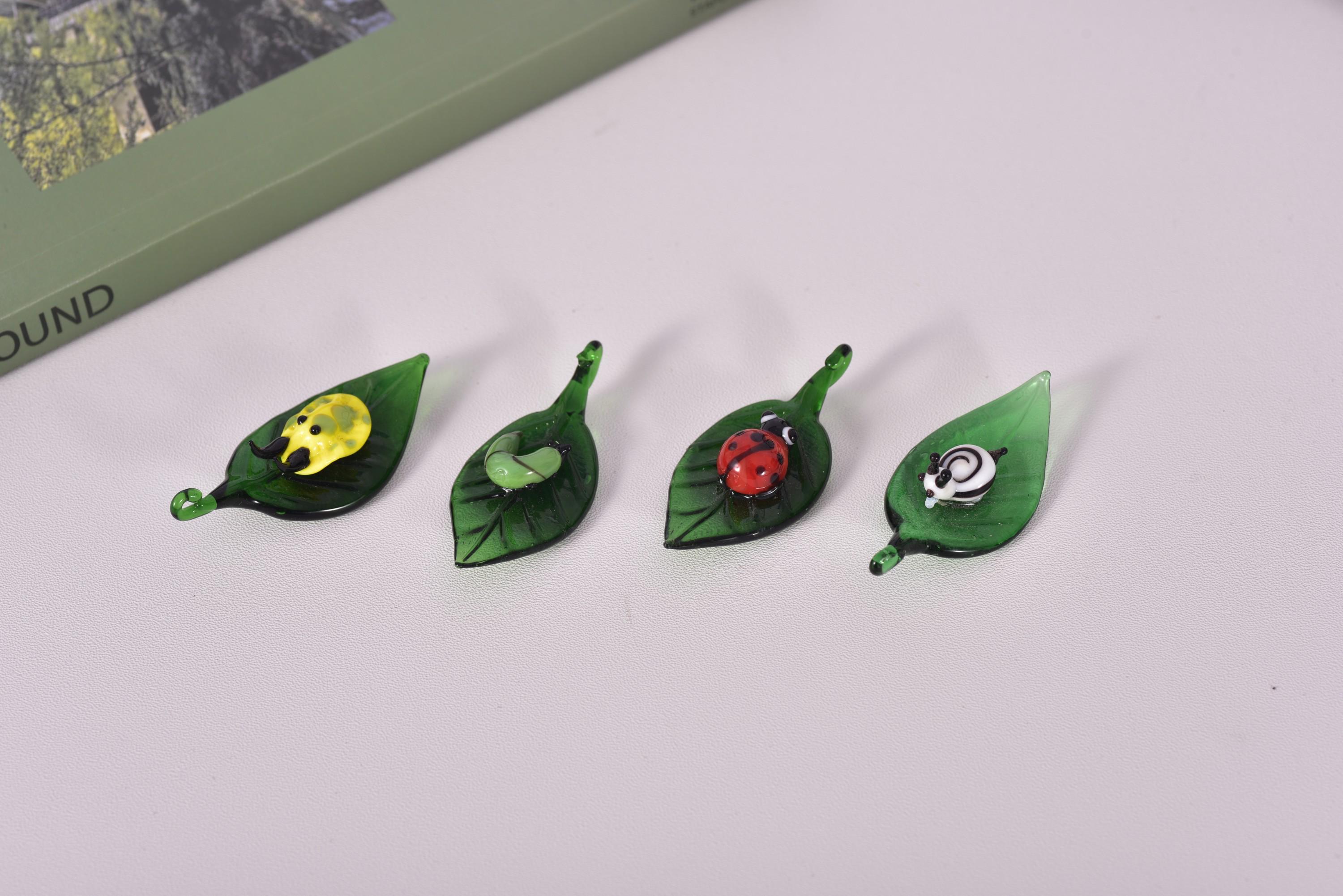 Handcrafted Glass Insect Collection – Featuring Snail, Beetle, Longhorn ...