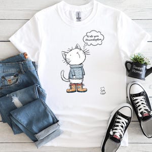 Customized Cat Shirt, Funny Cat Shirt, Gift For Cat Lover, Funny Tee, Unisex Graphic Tee, Trendy Funny Shirt,Humorous Gift Tee, Gift For Her