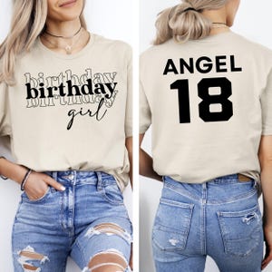 Maglietta personalizzata per il 18° compleanno, regalo per il 18° compleanno per ragazze, maglietta divertente per il 18° compleanno, maglietta per il compleanno di diciotto anni, regalo di compleanno per amica