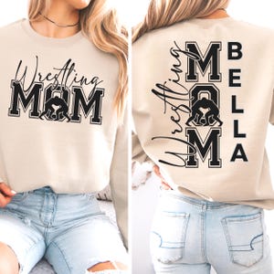 Wrestling Mom Sweatshirt, Wrestling Moms, Wrestling Mama Sweatshirt, Wrestling Sweatshirt, Mom&#39;s Sweatshirt, My heart is On That Mat Hoodie