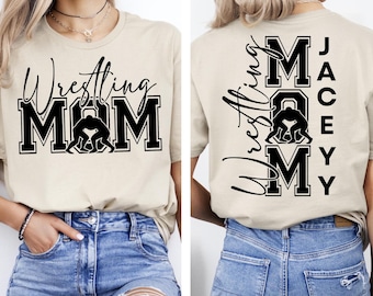 Wrestling Mom Shirt: My Heart Is On That Mat, Proud Mama Tee