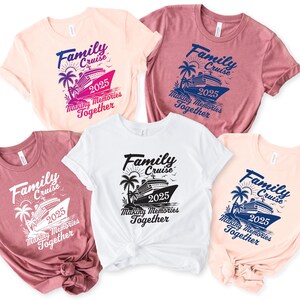 Family Cruise 2025 Shirts, Adults Kids Family Cruise T-shirt, Matching Family Cruise Shirts and Hoodies, Making Memories Together Tees