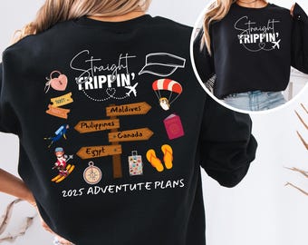 Customized Travel Sweatshirt: World Map Adventure Crewneck