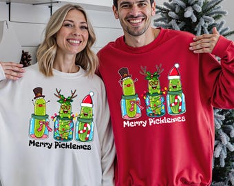 Lustiges Weihnachtsgurken-T-Shirt: Frohes Picklemess-Feiertags-T-Stück