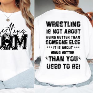 Wrestling Mom Shirt, Wrestling Moms, Wrestling Mama Tee, Wrestling Sweatshirt,Mom&#39;s Sweatshirt, My Heart is On That Mat Hoodie, Gift for Mom