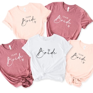 Bachelorette Party Shirts, Bride Gift Team Bride Shirt, Hen Party Wedding Party Tshirt, Personalised Hen Party T Shirts, Bridal Party Shirts