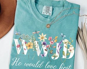 Comfort Colors WWJD Christian T-Shirt: Trendy Faith Graphic Tee