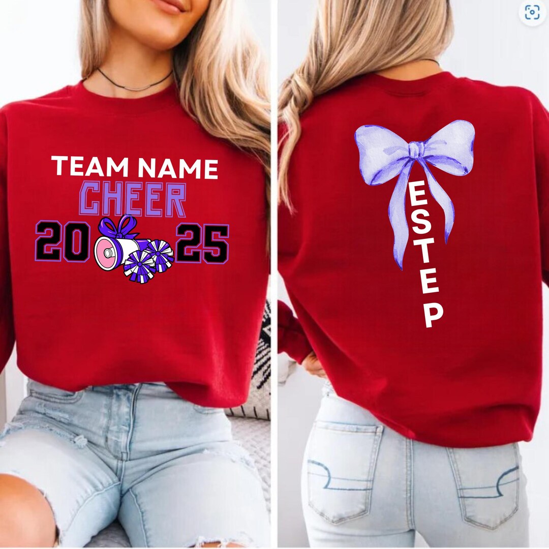 Custom Cheer Team Sweatshirt: Personalized Cheerleader Gift - Etsy