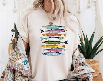 Sardine Lover Unisex T-Shirt: Italy Inspired Fish Graphic