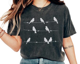 T-shirt Comfort Colors Birds : t-shirt nature graphique
