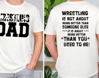Wrestling Dad Shirt, Wrestling Dads, Wrestling Dad Sweatshirt, Wrestling Sweatshirt, Dad&#39;s Shirt,My Heart is On That Mat Hoodie,Gift For Dad