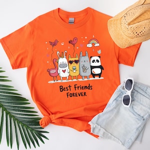 Best Friends Forever Tshirt, Friends Gift, Cute Shirt, Christmas Gift Idea, Back To School Tee, Best Friend Ever Shirt, Best Friend Shirts