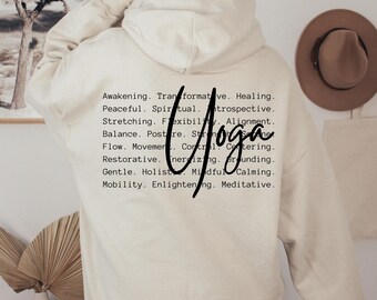 Yoga Meditation Sweatshirt: Spiritual Affirmations, Relaxation Sweater