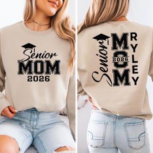 Personalisiertes Senior Cheer Mom 2026 Shirt: Spieltag T-Shirt