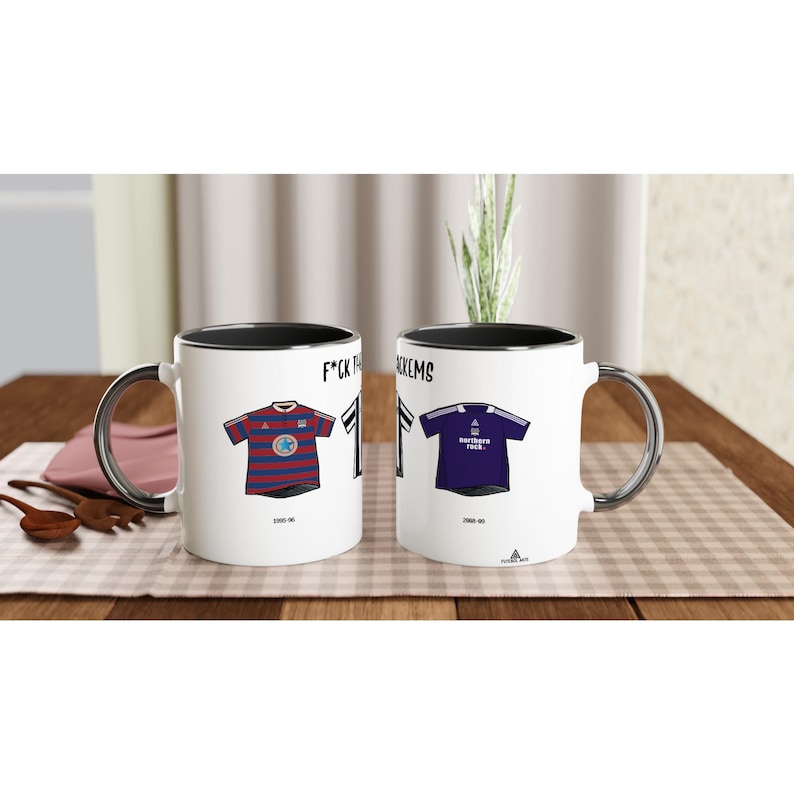 Newcastle United Mug | Football Kits Through The Ages | Funny Gift image 2