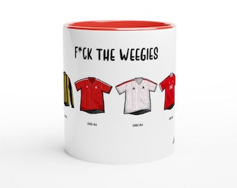 Aberdeen Mug | Football Kits Through The Ages | Funny Gift