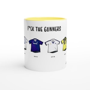 Tottenham Hotspur Mug | Football Kits Through The Ages | Funny Gift