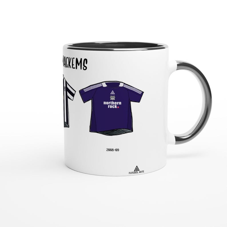Newcastle United Mug | Football Kits Through The Ages | Funny Gift image 4