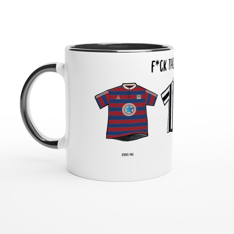 Newcastle United Mug | Football Kits Through The Ages | Funny Gift image 3