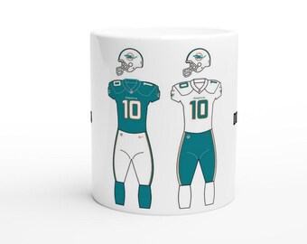 Miami Dolphins Mug | Artistic NFL Gift | American Football Fan
