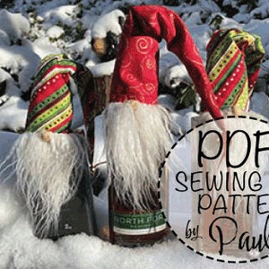 Gnome bottle topper PDF Pattern