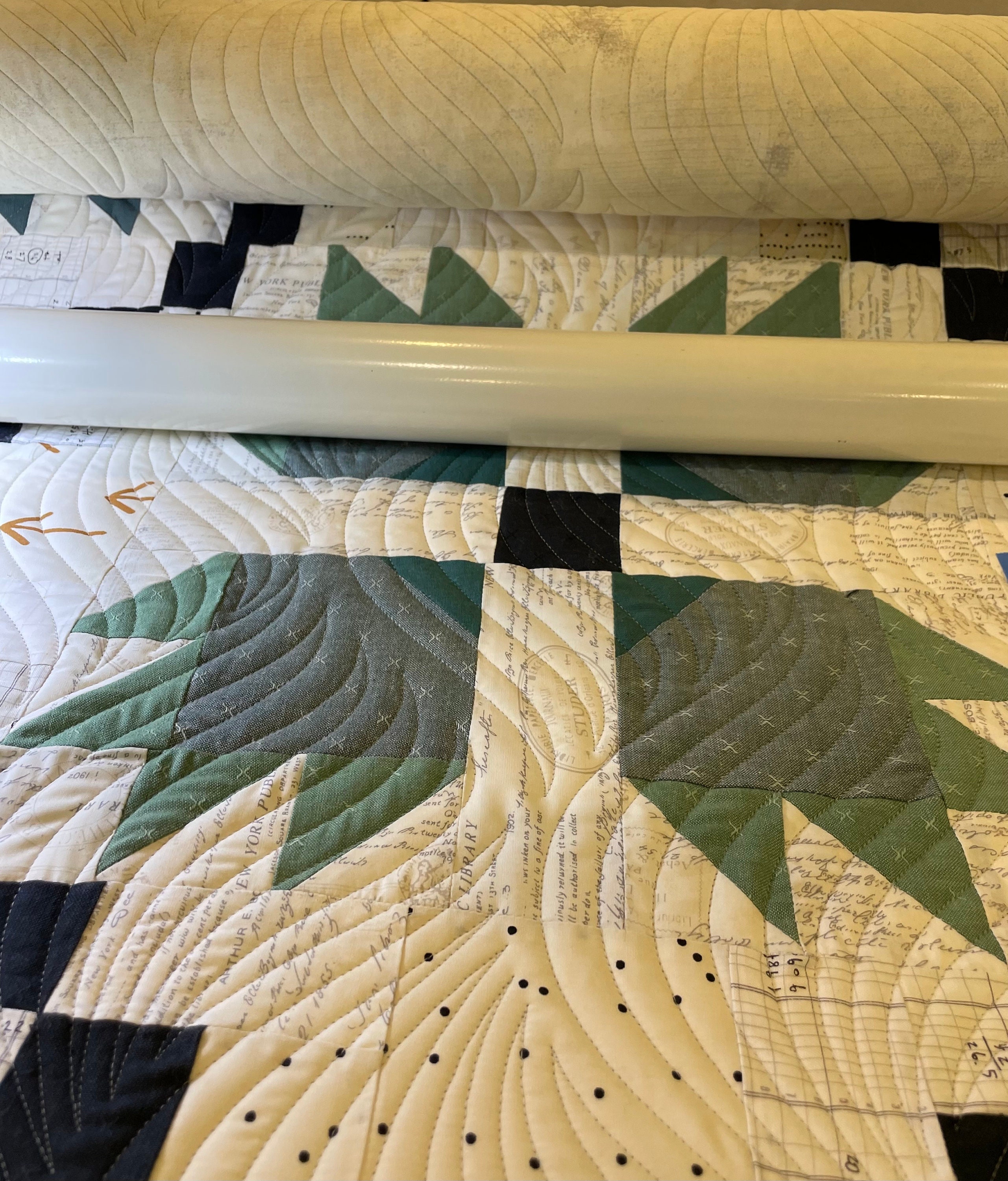 【AAKE】QUILTING OVER PADDING Ye Olde Sweatshop: Arkansas Crossroads Quilt (#49)