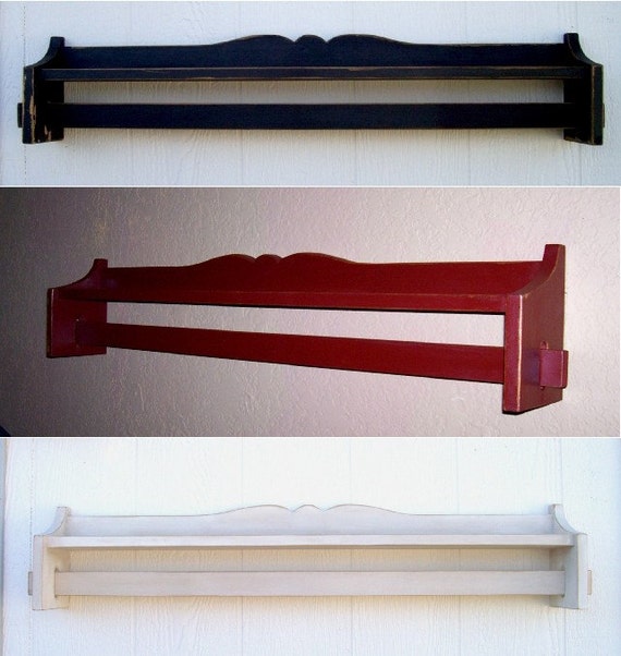 Items similar to Quilt Rack Shabby Chic Shelf 52inch in your choice of