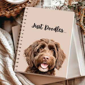 Just Doodles Spiral Notebook - Fun Journal for Gifts and Daily Notes, Black Doodle, Sketchbook, Notepad, School Supplies, Church Notebook