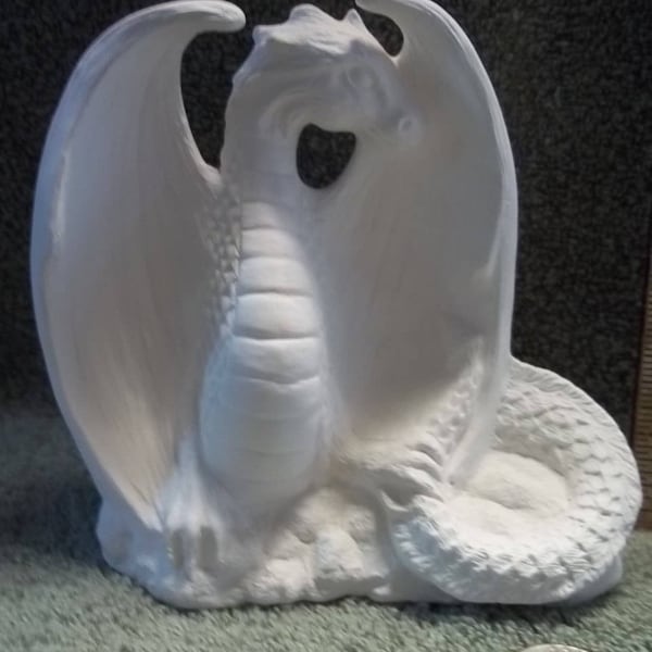 Ready to Paint Ceramic Bisque Dragon Etsy