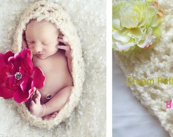 Pea Pod Baby Bowl Cocoon Organic Cacoon Newborn Boy Photo Prop Neutral Sack Rustic Newborn Girl Nest LATTICE Egg Pod READY to Ship Hand Knit