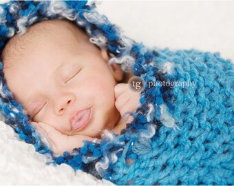 Crochet knit Infant Sleeping Bag Red Baby Bunting Wearable Blanket OOAK Baby Shower Gift Bassinet Crib Sleep Sack Bag Swaddling Set