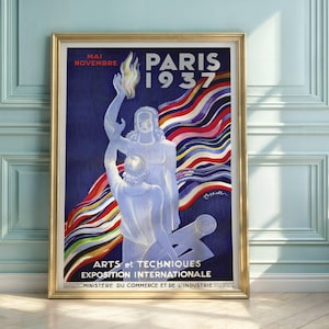 Cappiello Vintage French Expo Poster: Paris International Exhibition 1937