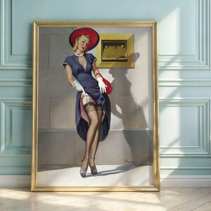 Gil Elvgren Pin-Up Art Print: Mid-Century Retro Glamour